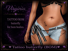 :::VIRGINIA:::tattoo butterfly
