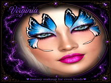 :::VIRGINIA:::fantasy butterfly makeup (for evox heads)