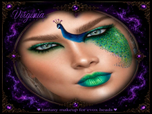 :::VIRGINIA:::peacock fantasy makeup (for evox heads)