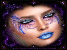 :::VIRGINIA:::Blue fantasy makeup (for evox heads)