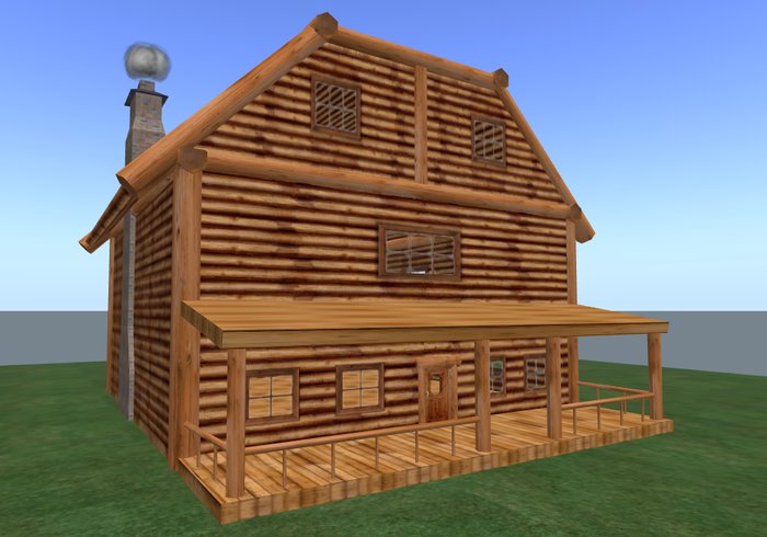 3 story log cabin 