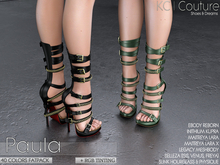 -KC- PAULA STRAPPY HEELS / 40 COLORS FATPACK