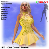 *FD* Ciel Dress [Boxed] Lemon