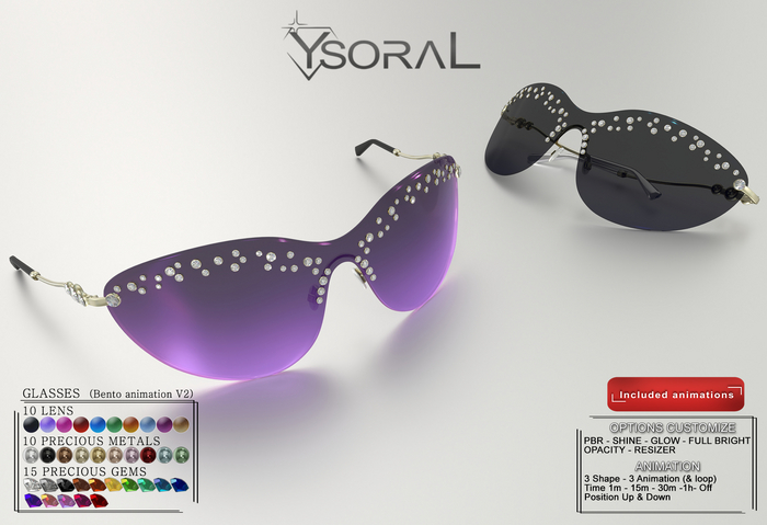 ~ Ysoral ~.: Glasses Maya :.(ANIMATION BENTO) V2
