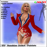 *FD* Sunshine Jacket [Boxed] Patriots