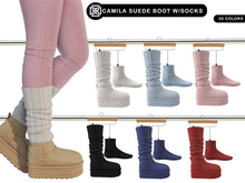 Addams - Camila Suede Boot with Socks #FATPACK