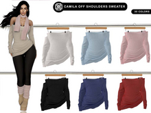 Addams - Camila Off Shoulders Sweater #FATPACK