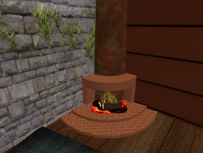 Low Prim Fireplace with sounds and fire only 10 Prims