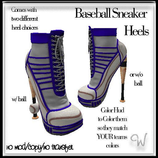 ~WC~ Baseball Sneaker Heels