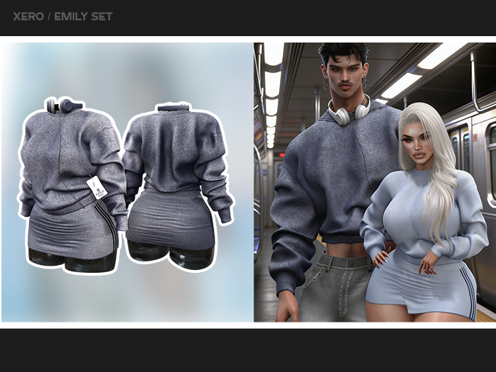 [XERO] Emily Set (Navy)