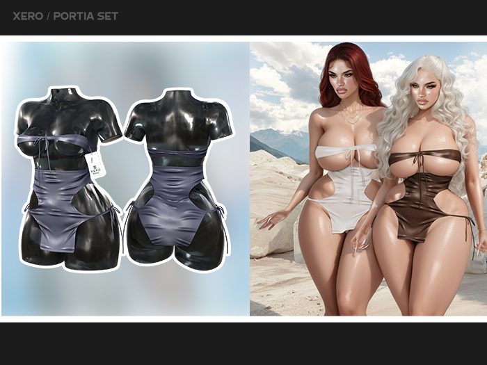 [XERO] Portia Set (Navy)