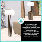 DB SLOANE SIDE TABLE + FLOOR LAMP BUNDLE add me