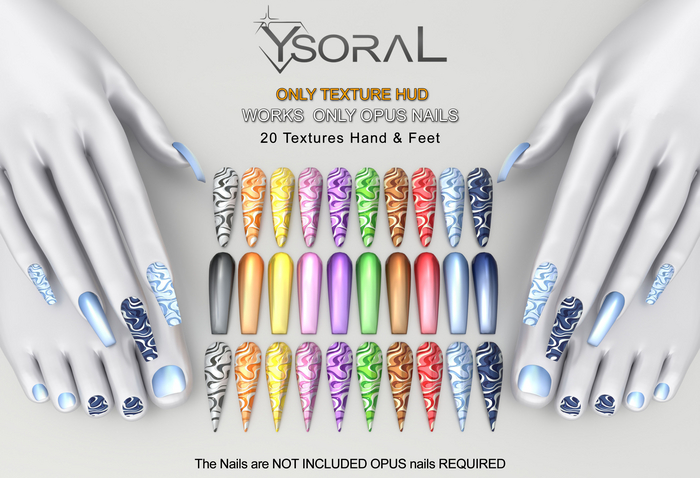 - YsoraL - .: 20 colors Applier OPUS Nails :. (Swirls) 