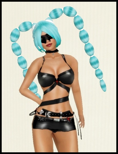 Handlebars Turqoise Hair