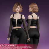 [S<3T] Crow Pants  [Black]