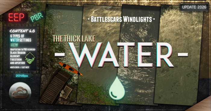 - BATTLESCARS WINDLIGHTS - WATER - THE THICK LAKE 6.0 (EEP / PBR)