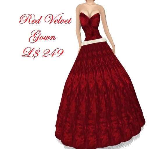 Twisted Souls Red Velvet Gown