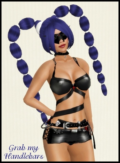 Handlebars Midnight Blue Hair