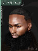 [//REBIRTH/]-BEARD_#08 curly-Black[VERSION]