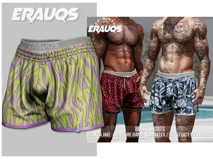 [ ERAUQS ] - Blake Shorts - 04