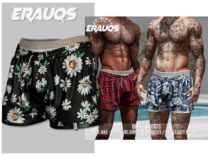 [ ERAUQS ] - Blake Shorts - 07