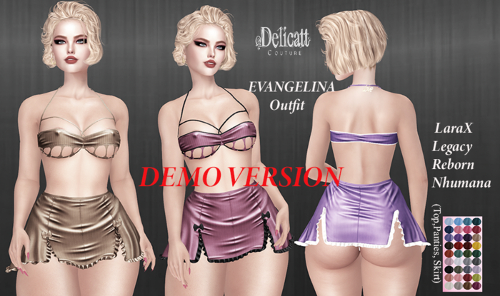 Delicatt Couture - Evangeline Outfit - Demo