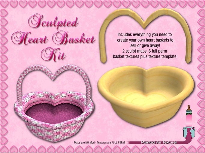 (PAT Sculpted Heart Basket Kit)