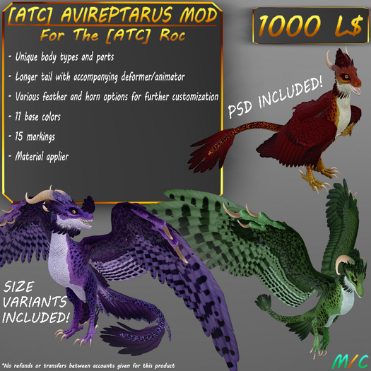 Second Life Marketplace - [ATC] Roc Avireptarus Mod