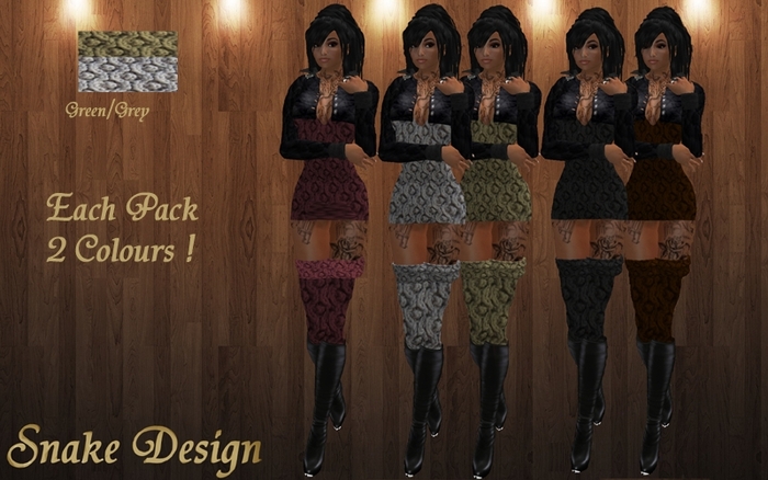 *SD* WoolDress Grey/Green -BOX-