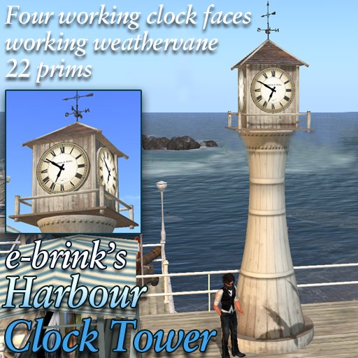 Harbour Clock Tower - sea/seaside/coast/beach/dock/harbor
