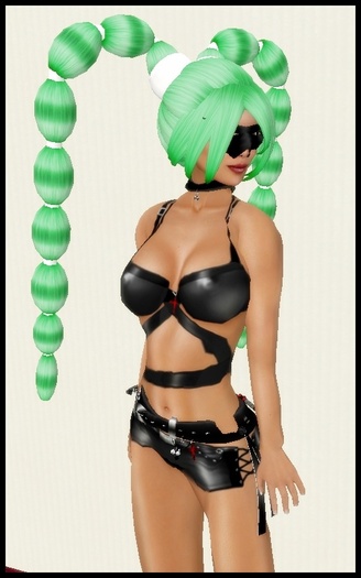 Handlebars Emerald Green Hair