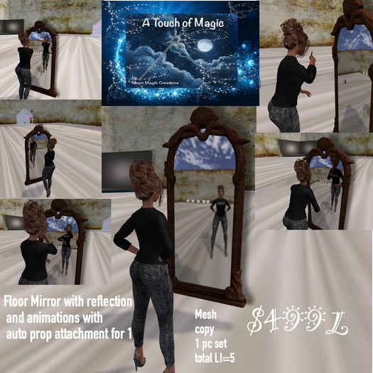 floor mirror reflection animated for 1 auto prop-Box LI=5