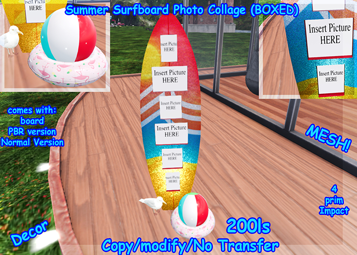 Summer Surfboard Photo Collage (BOXED)