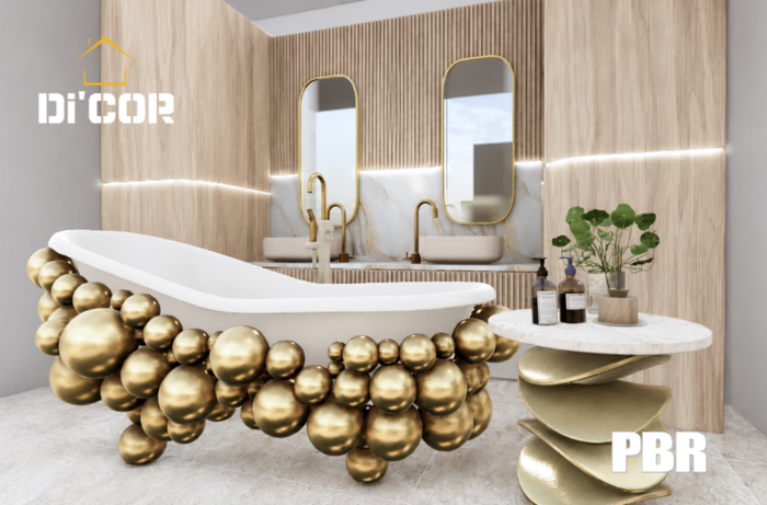 Di'Cor Letisha Bathroom Set Light [PG]