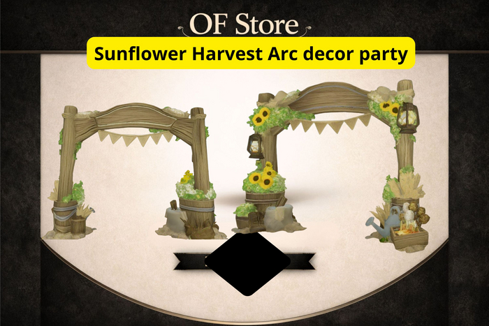 !OF! Sunflower Harvest Arc decor party