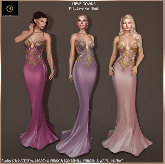 SAS - Lieve Pink Lavender Blush Gown (LaraX & MB)  