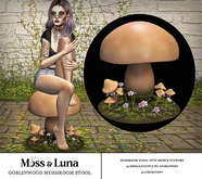 Moss & Luna- Goblinwood Mushroom Stool (add)