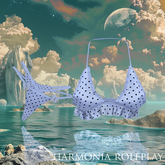 Bue Polka LaraX Bikini Outfit Top