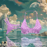 Pink Polka LaraX Bikini Outfit Top