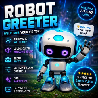 Full Perm AI Robot Greeter Kit - Groq Ready, Sound, Group, Discord