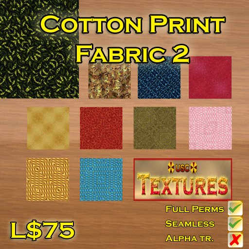 USC Textures - Cotton Print Fabric 2