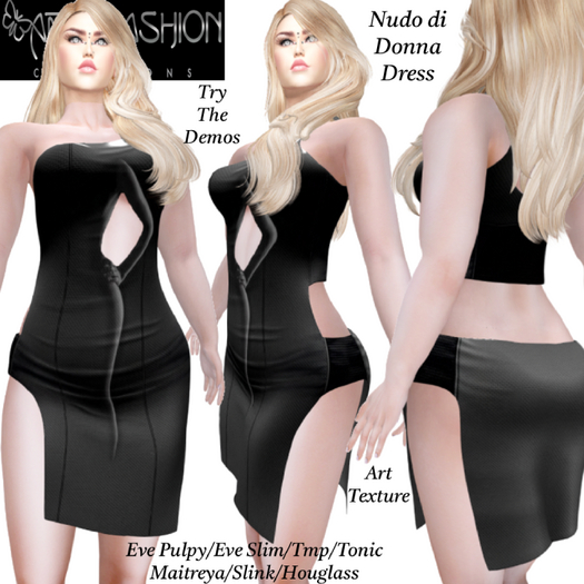 ART & FASHION - NUDO DI DONNA DRESS