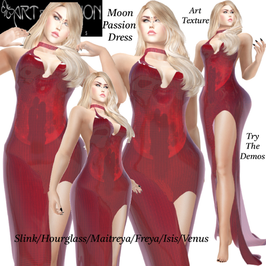 ART & FASHION - MOON PASSION DRESS