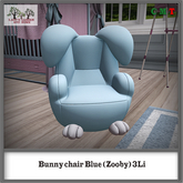 Lady's Garden - Bunny chair Blue (Zooby) 3Li