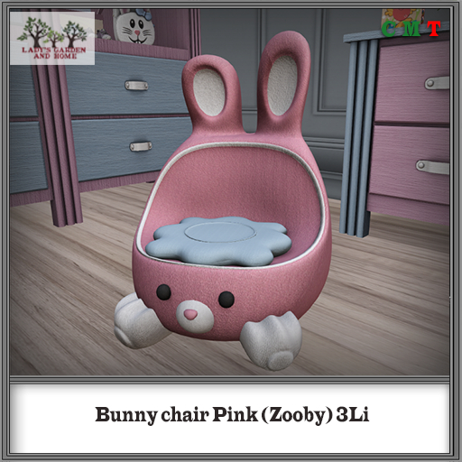 Lady's Garden - Bunny chair Pink (Zooby) 3Li