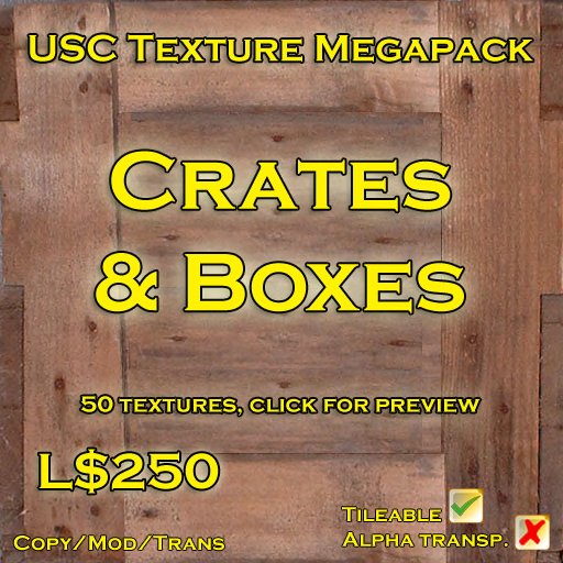 USC Texture Megapack - Crates & Boxes