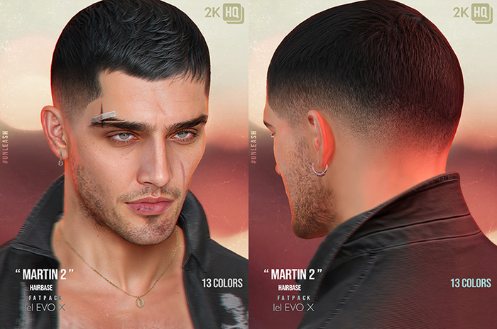 UNLEASH - Martin 2 Fade hairbase FATPACK // Evox