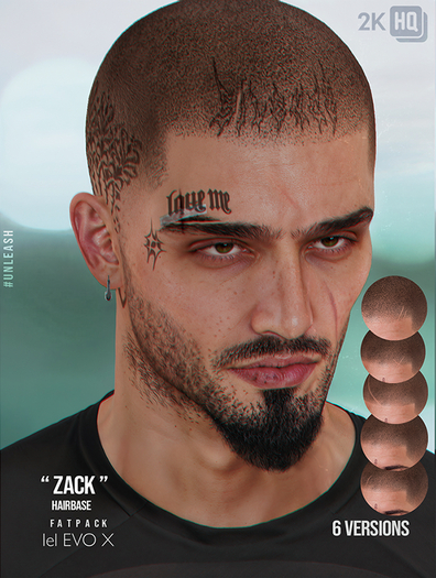 UNLEASH - Zack shaved hairbase Fatpack  // Evox