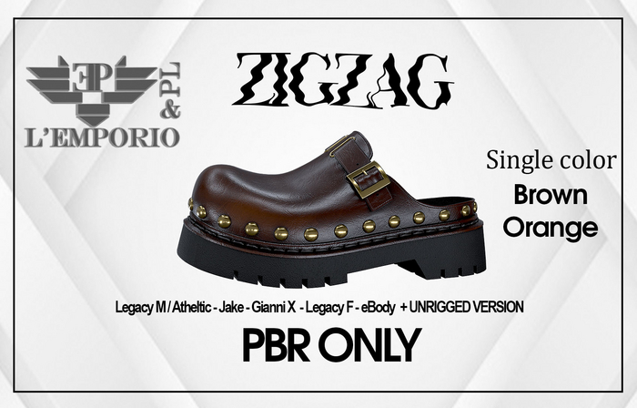 L'Emporio&PL ::*ZigZag*:: Slip-on Loafer [BROWN ORANGE]