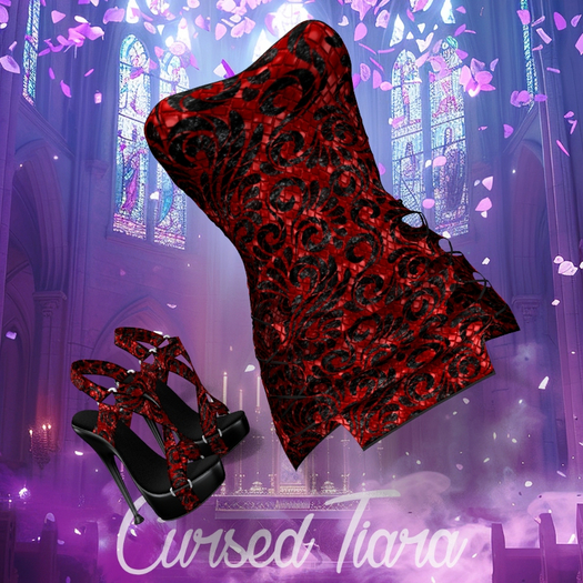 Second Life Marketplace - Volcano LEGACY Strings Dress OUTFIT